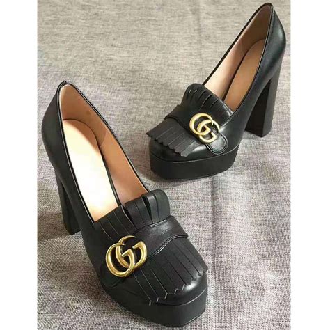 gucci black shoes ladies|authentic women gucci shoes new.